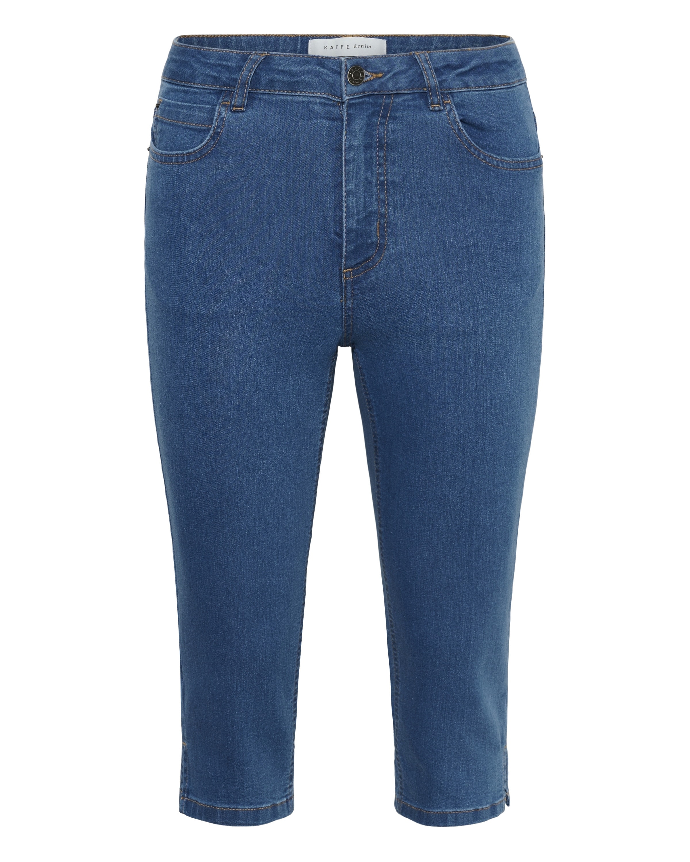Coupe slim Jean 'KAVilma' Kaffe en bleu : devant