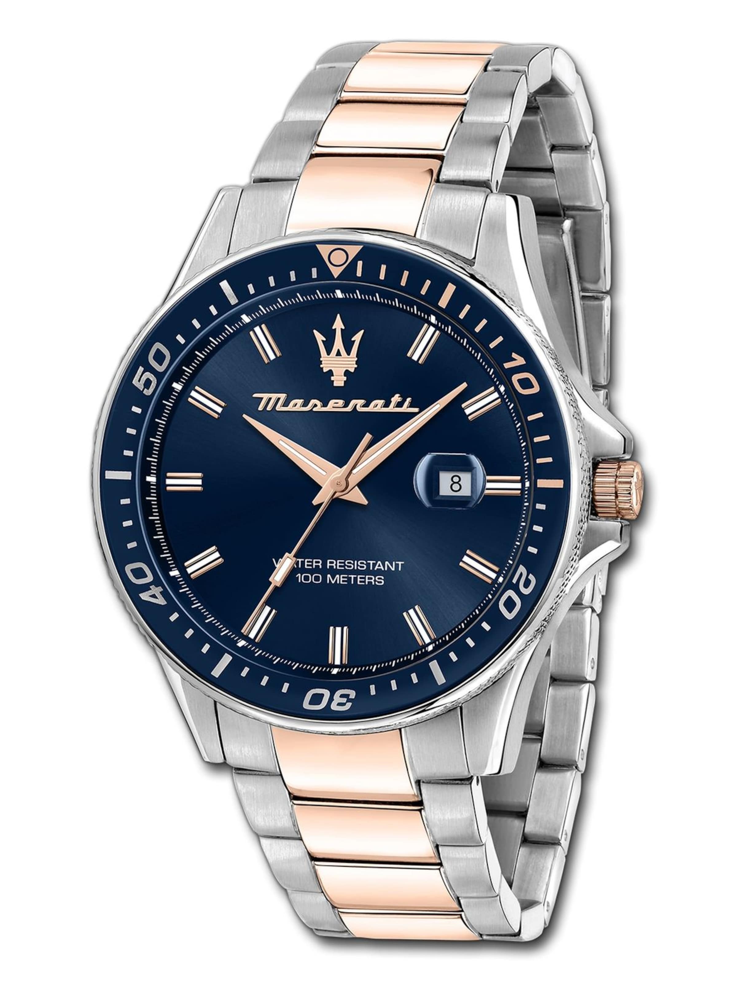 Maserati Analoog horloge in Zilver: voorkant