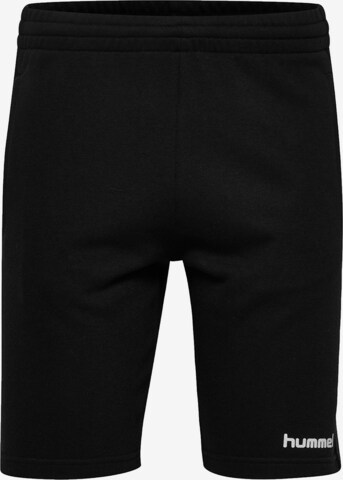 Hummel Regular Workout Pants in Black: front