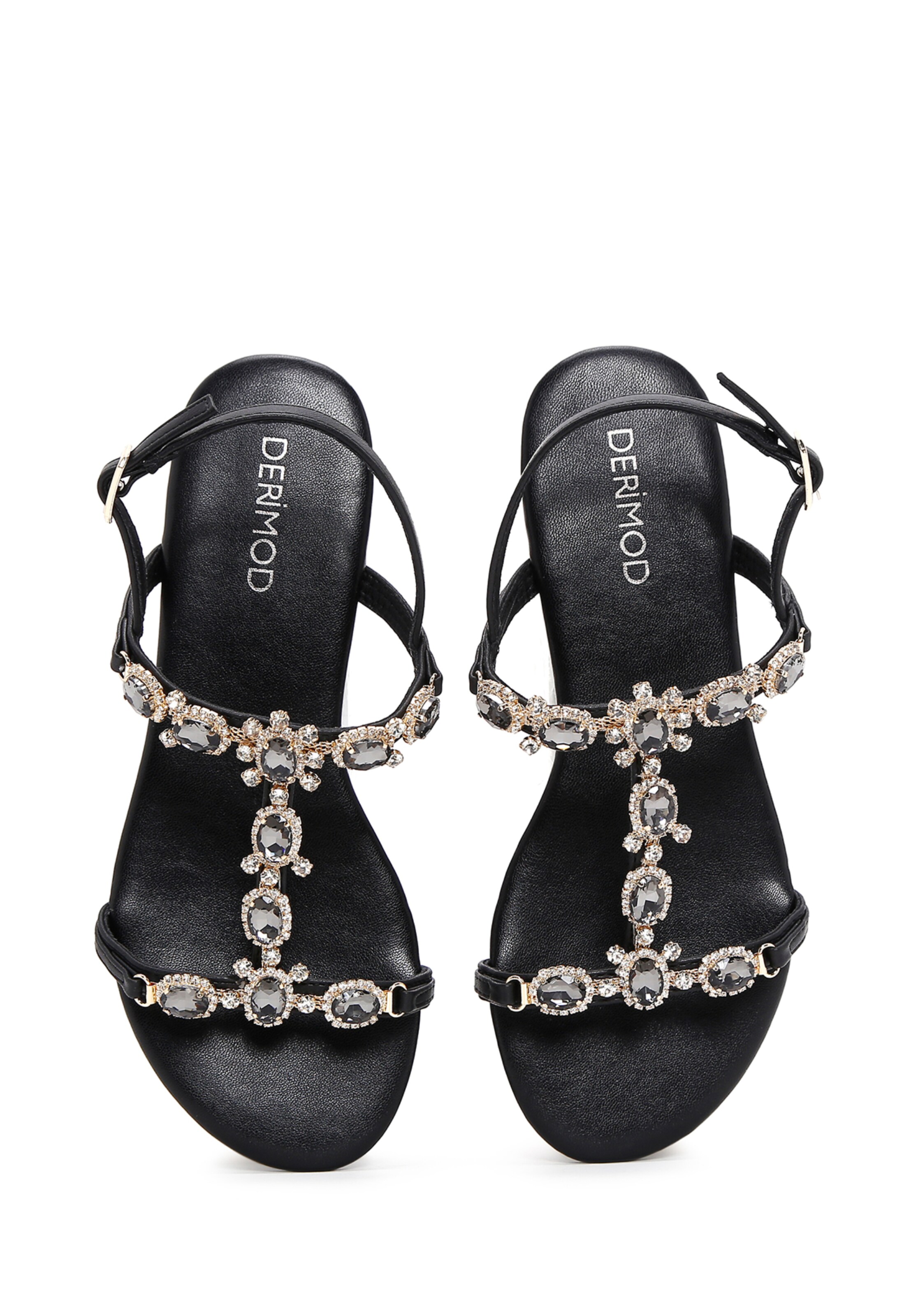 Derimod Sandalen met riem in Zwart