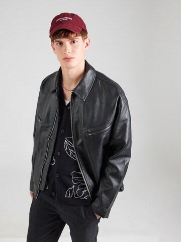TOPMAN Overgangsjakke i sort: forside