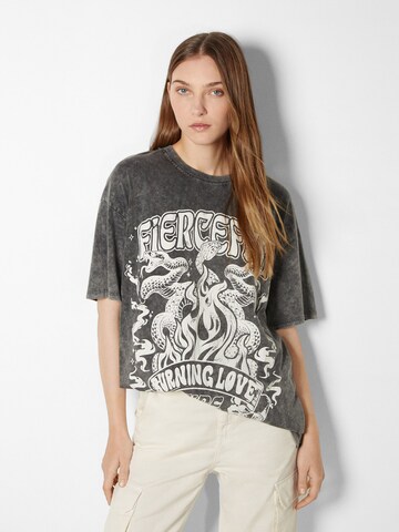 Bershka Shirt in Grey: front