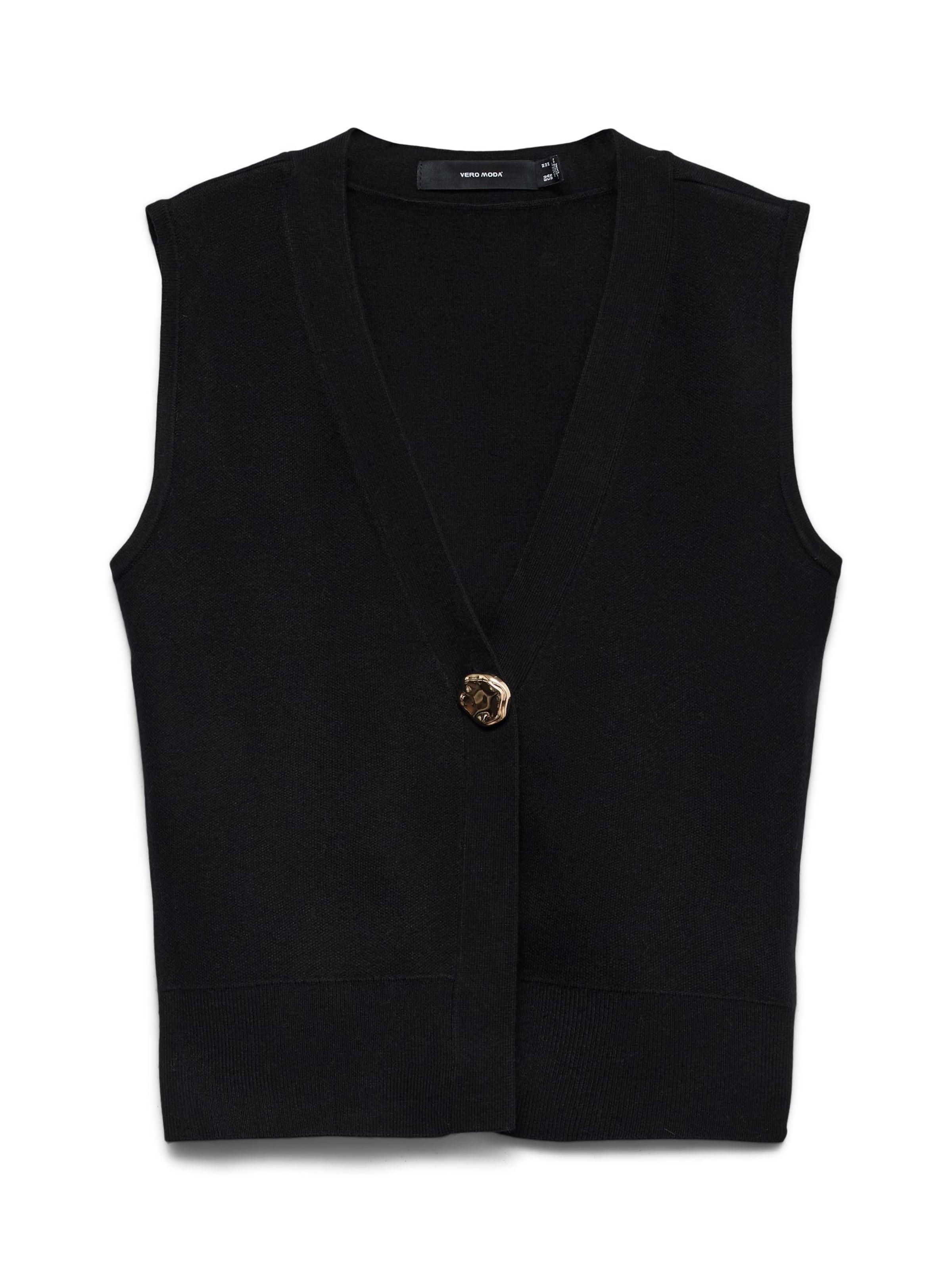 Cardigan 'AGUEDA' VERO MODA en noir : devant