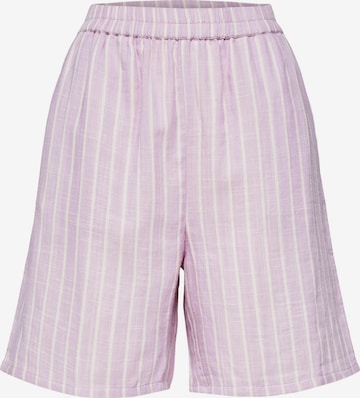 SELECTED FEMME Wide Leg Shorts 'Helina' in Pink: predná strana