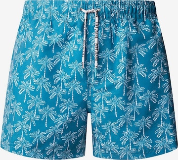Shorts de bain ' Dotted Palms' Pepe Jeans en bleu : devant