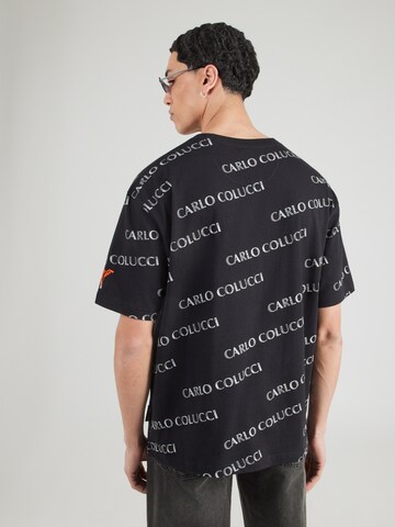 Carlo Colucci T-Shirt in Schwarz: Rückseite