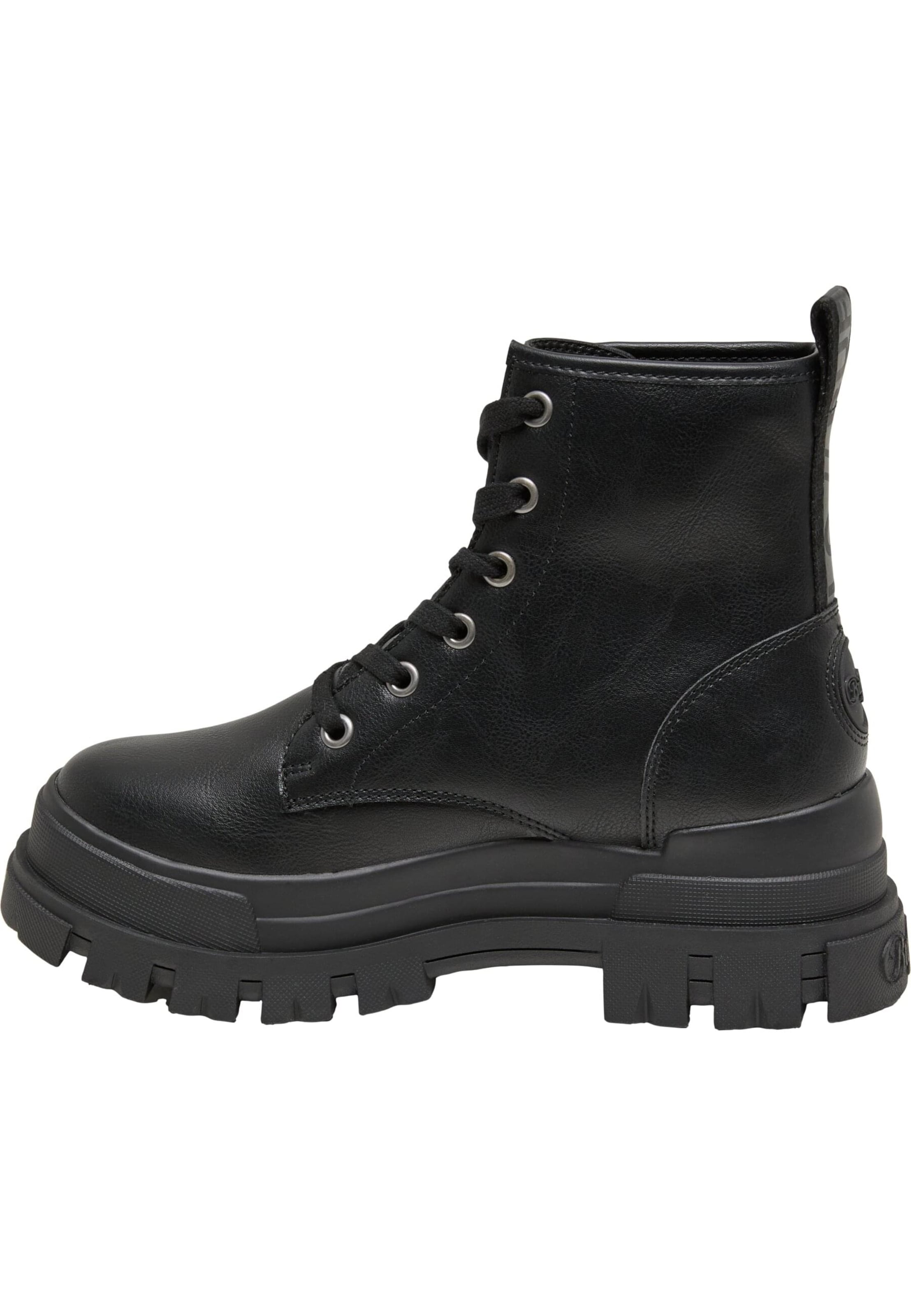 Bottines à lacets 'Aspha' BUFFALO en noir