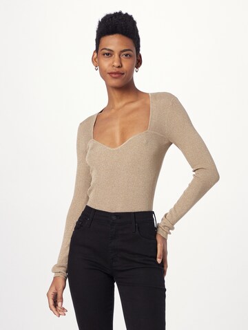 PATRIZIA PEPE Pullover 'MAGLIA' i beige: forside