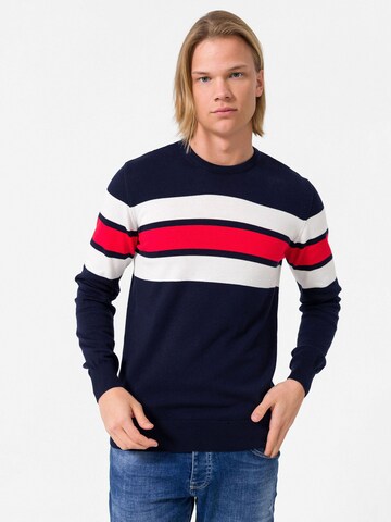 Pull-over Dandalo en bleu : devant