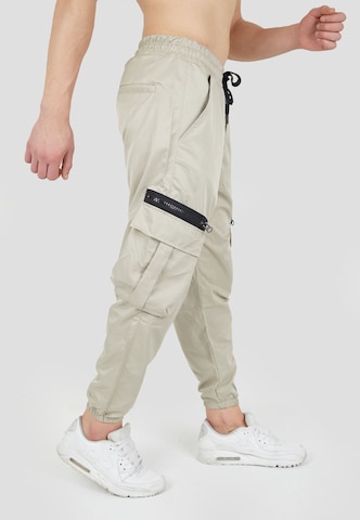 Tom Barron Slimfit Cargohose in Beige