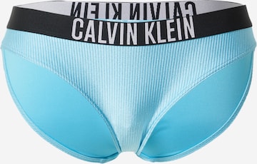 Calvin Klein Swimwear Bikini Bottoms in Blue: front