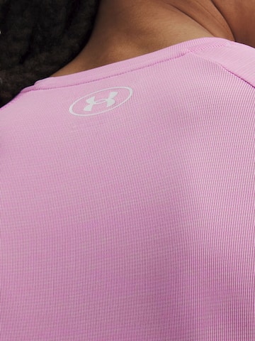 UNDER ARMOUR Funktionsshirt 'Tech Textured SS'‌‌‌‌‌‌‌‌ in Pink