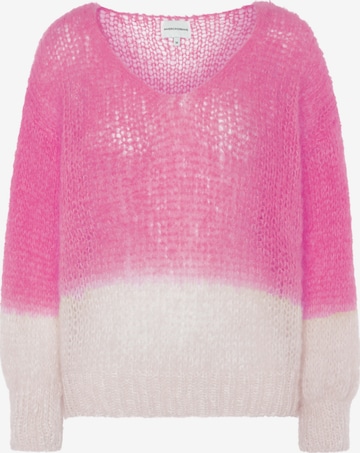 americandreams Pullover i overstørrelse 'Milana 2-Colored' i pink: forside
