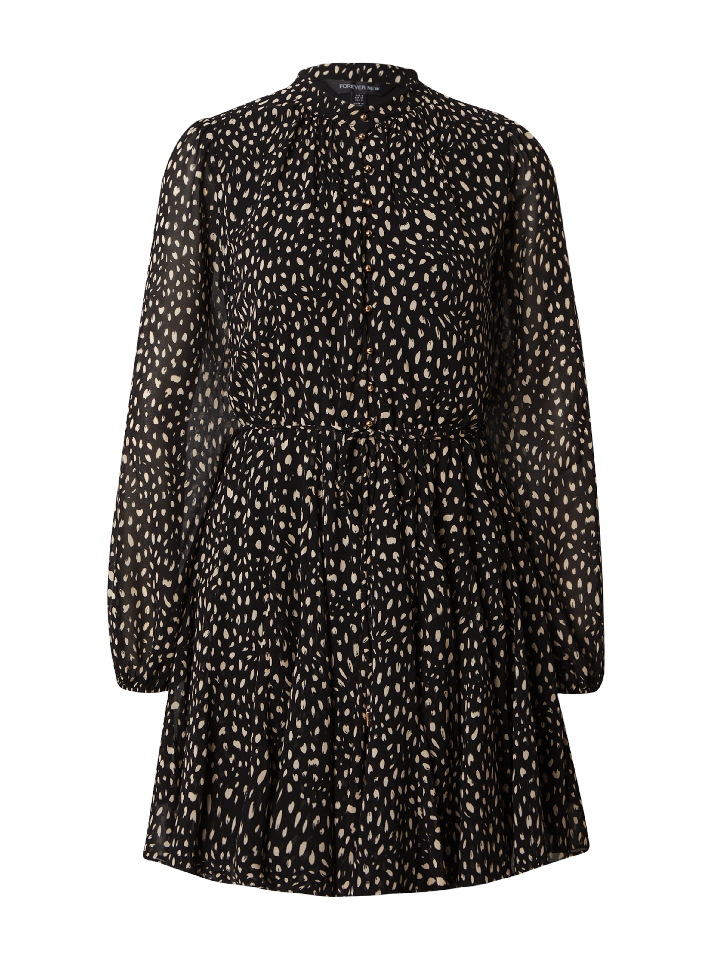 Forever New Μπλουζοφόρεμα 'Kaycee' σε μαύρο: μπροστά