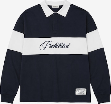 Sweat-shirt 'Back In The Days' Prohibited en bleu : devant
