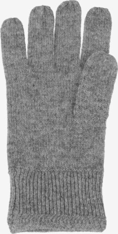 Lyle & Scott Full finger gloves 'Racked Rib' in Grey