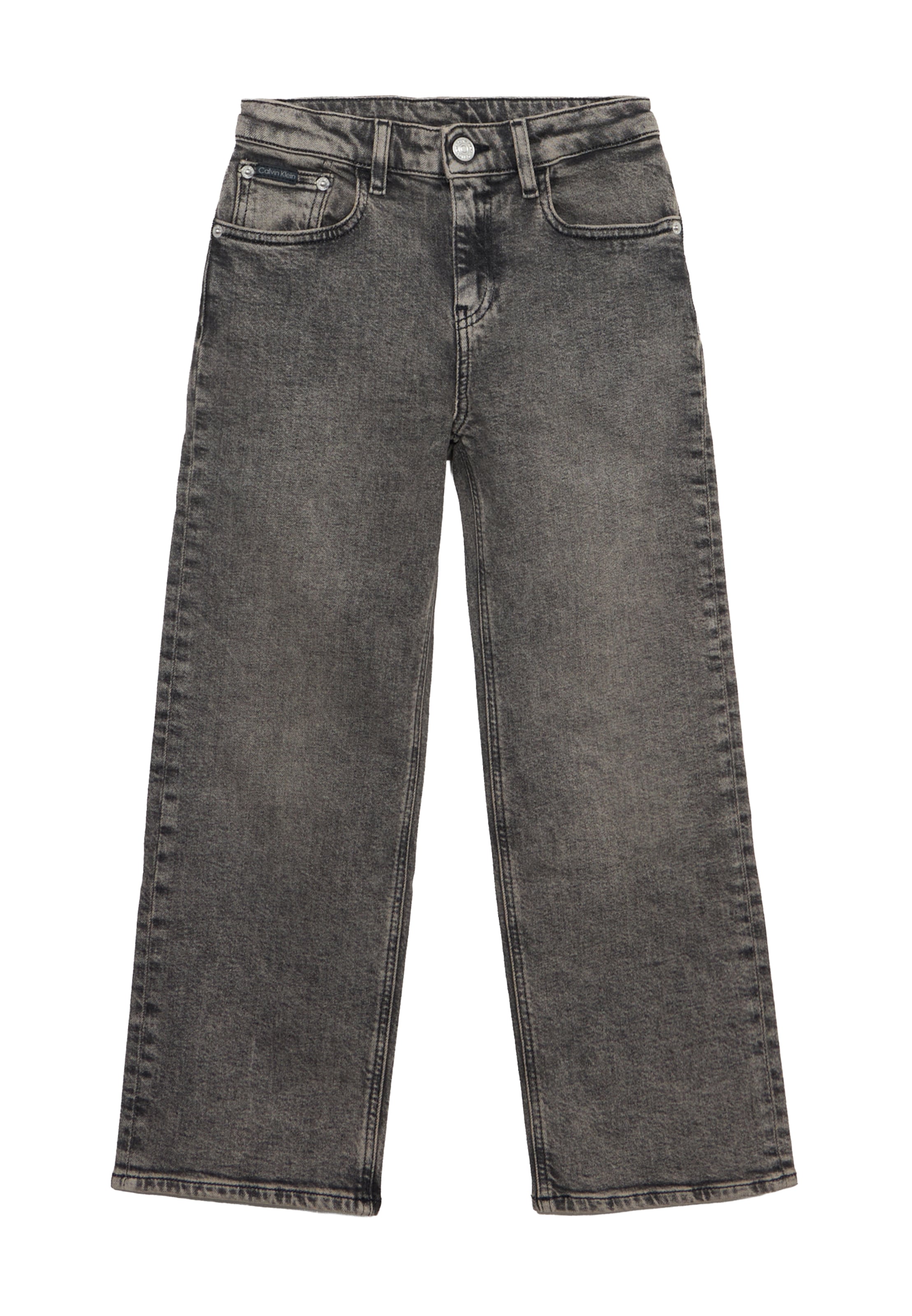 Calvin Klein Jeans Loosefit Jeans in Grau: Vorderseite