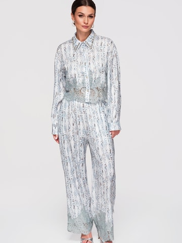 Ombre Blouse in Blauw