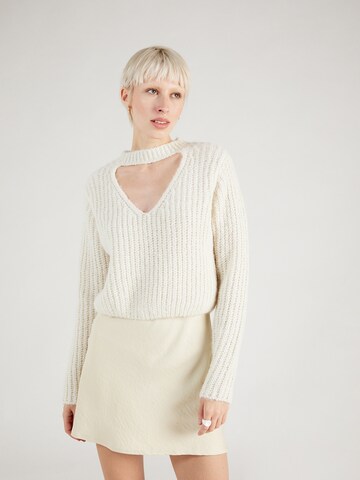 Pull-over 'HENRIETTA' ONLY en beige : devant