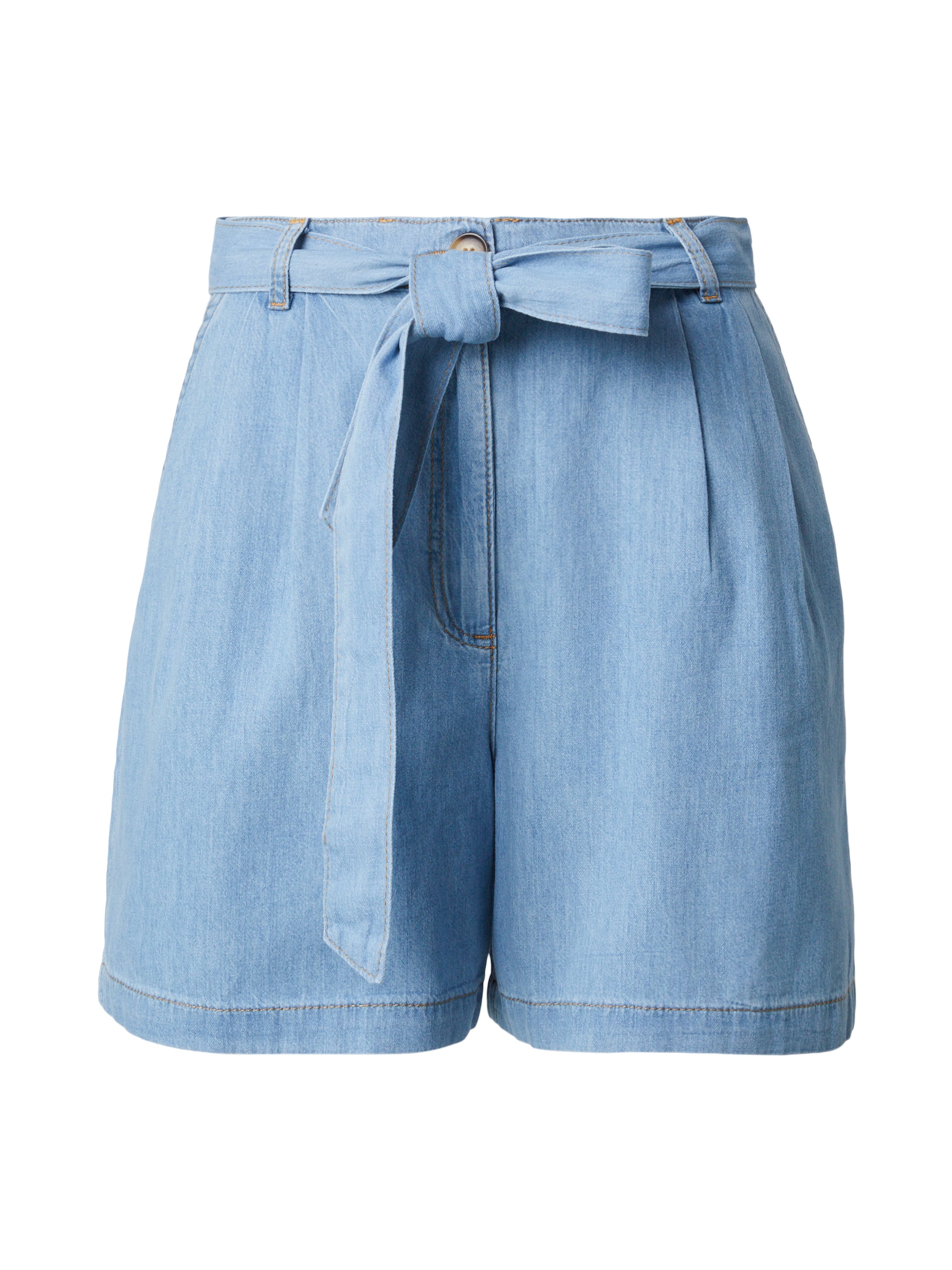 King Louie Loosefit Τζιν πλισέ 'Marnie Festa' σε μπλε: μπροστά