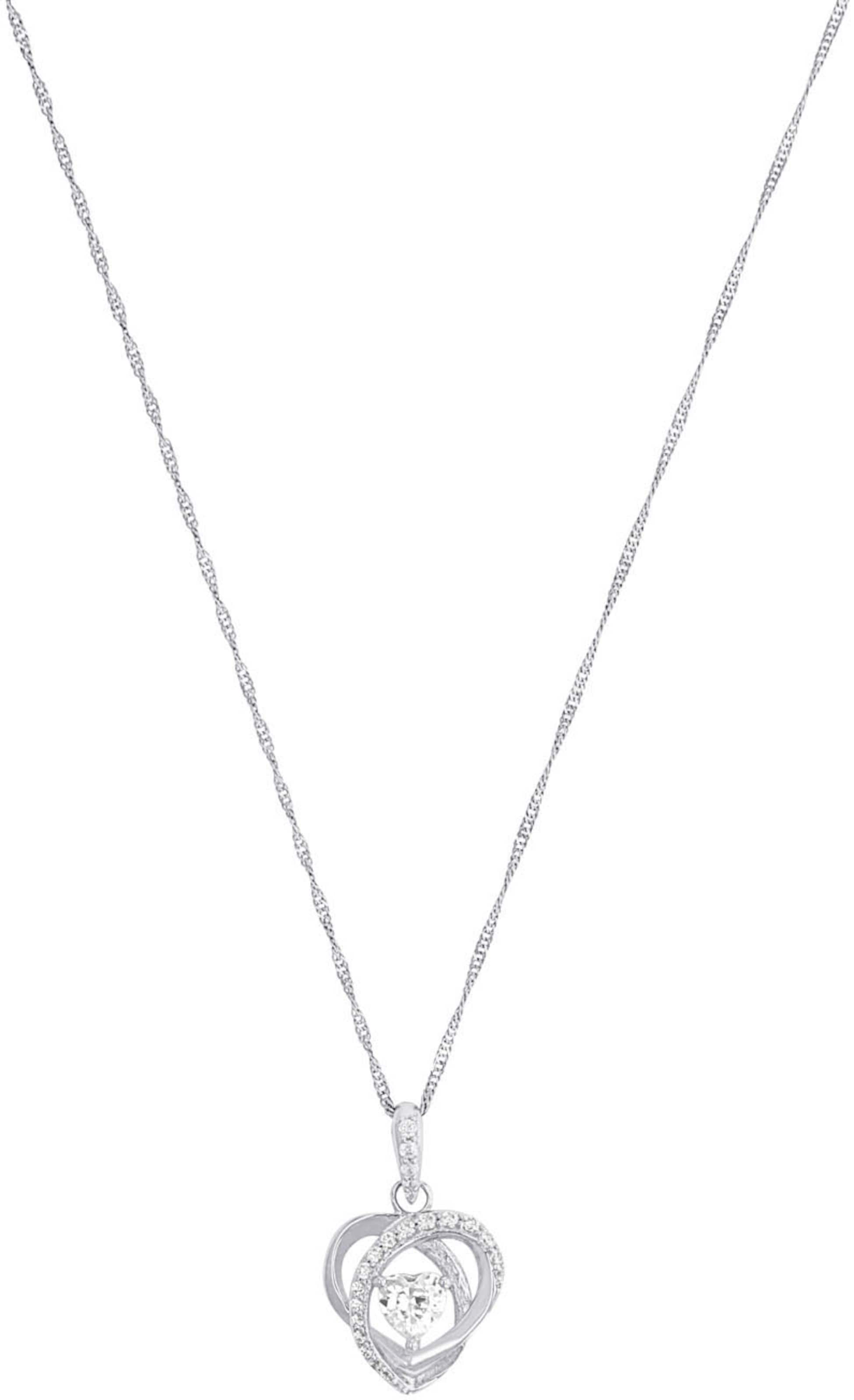 AMOR Necklace in Silver: front