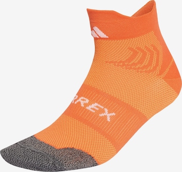 ADIDAS TERREX - Calcetines deportivos 'Speed' en naranja: frente