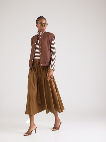 ICHI Vest in Brown