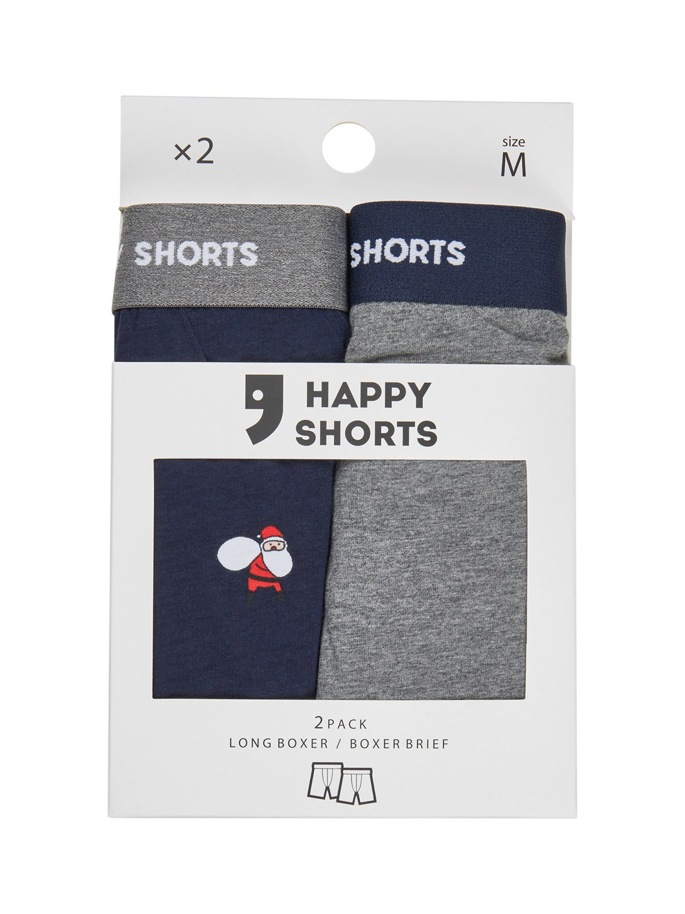 Happy Shorts Boxer shorts ' XMAS Boxer Briefs ' in Blue