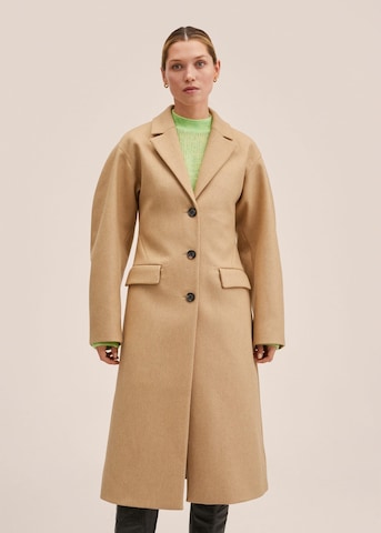 Manteau mi-saison 'Chita' MANGO en beige : devant