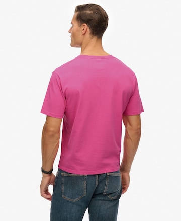 T-Shirt 'Essentials' Superdry en rose