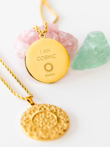 Divasya Necklace 'I am cosmic' in Gold