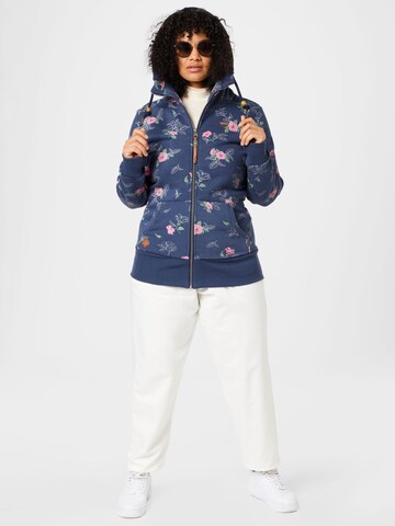 Ragwear Plus Sweat jacket 'NESKA' in Blue