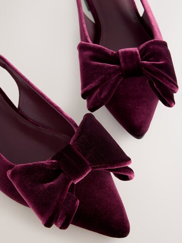 Next Лодочки с открытой пяткой в Красный