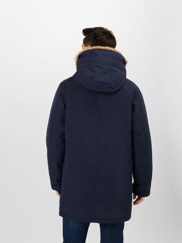 LEVI'S ® Rovný strih Zimná parka 'Woodside Long Utility Parka' - Modrá