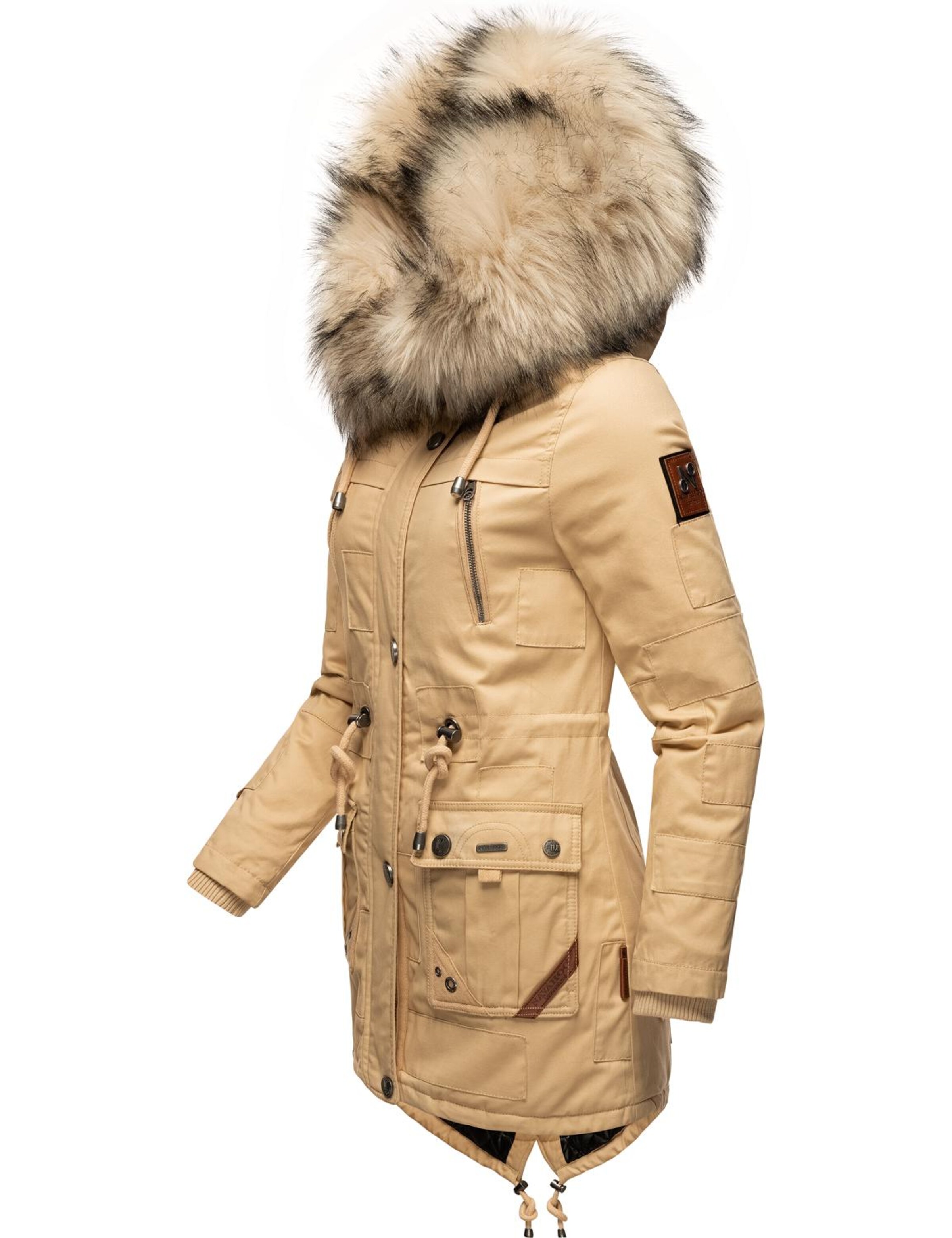 NAVAHOO Parka zimowa 'Honigfee' w kolorze beżowy