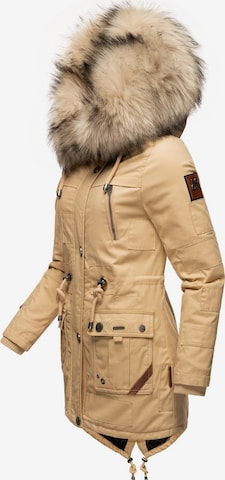 NAVAHOO Winterparka 'Honigfee' in Beige