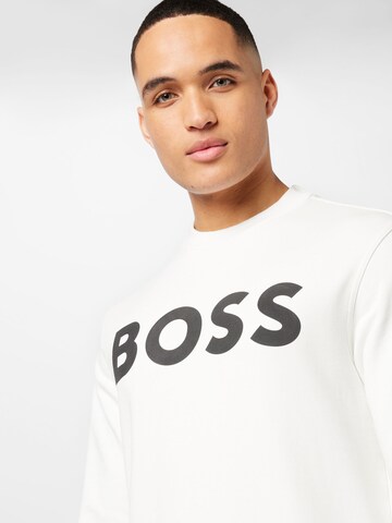 BOSS Sweatshirt 'WeBasic' in Weiß