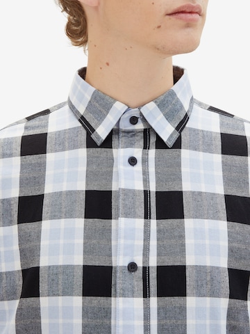 TOM TAILOR DENIM Regular fit Button Up Shirt in Blue