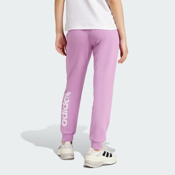 ADIDAS SPORTSWEAR Tapered Workout Pants 'Essentials' in Purple