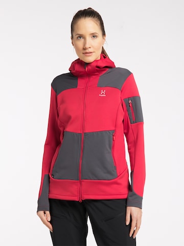 Haglöfs Athletic Fleece Jacket 'Astral' in Red: front