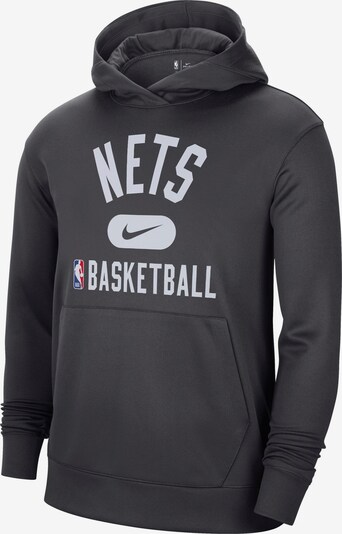 NIKE Hoodie 'Brooklyn Nets' in anthrazit / weiß, Produktansicht