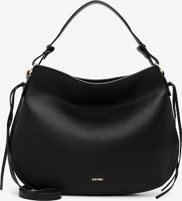 Borsa a sacco 'Hilary' di Suri Frey in nero: frontale