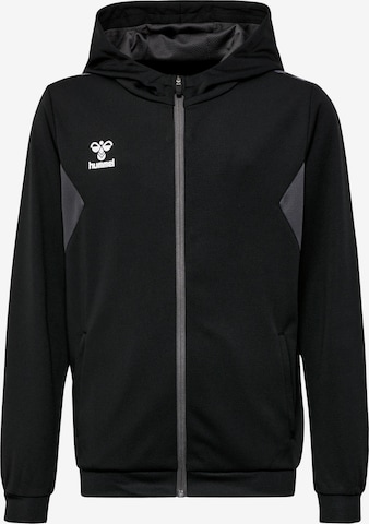 Hummel Athletic Zip-Up Hoodie 'AUTHENTIC PL' in Black: front