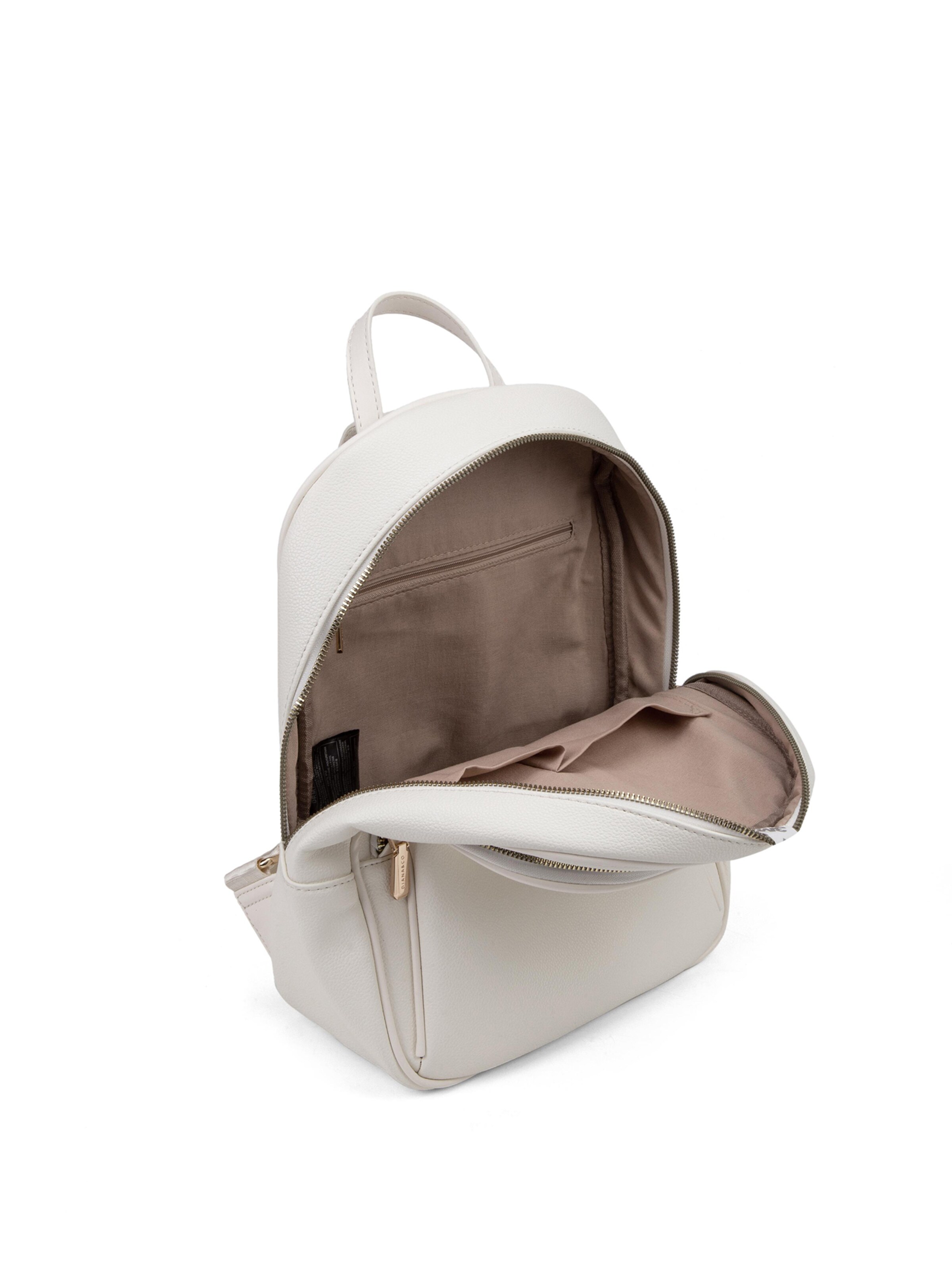 Zaino 'Zaino Donna Vegan Leather con Zip e Tasche - Diana & Co Firenze' di Diana&Co. in bianco