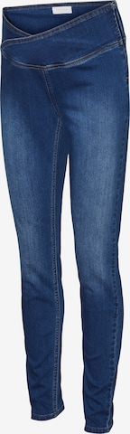 MAMALICIOUS Skinny Jeggings 'Houston' in Blue: front