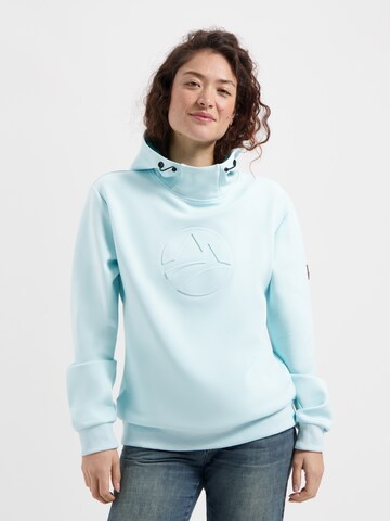 Travelin Sweatshirt 'Maren' in Blauw: voorkant
