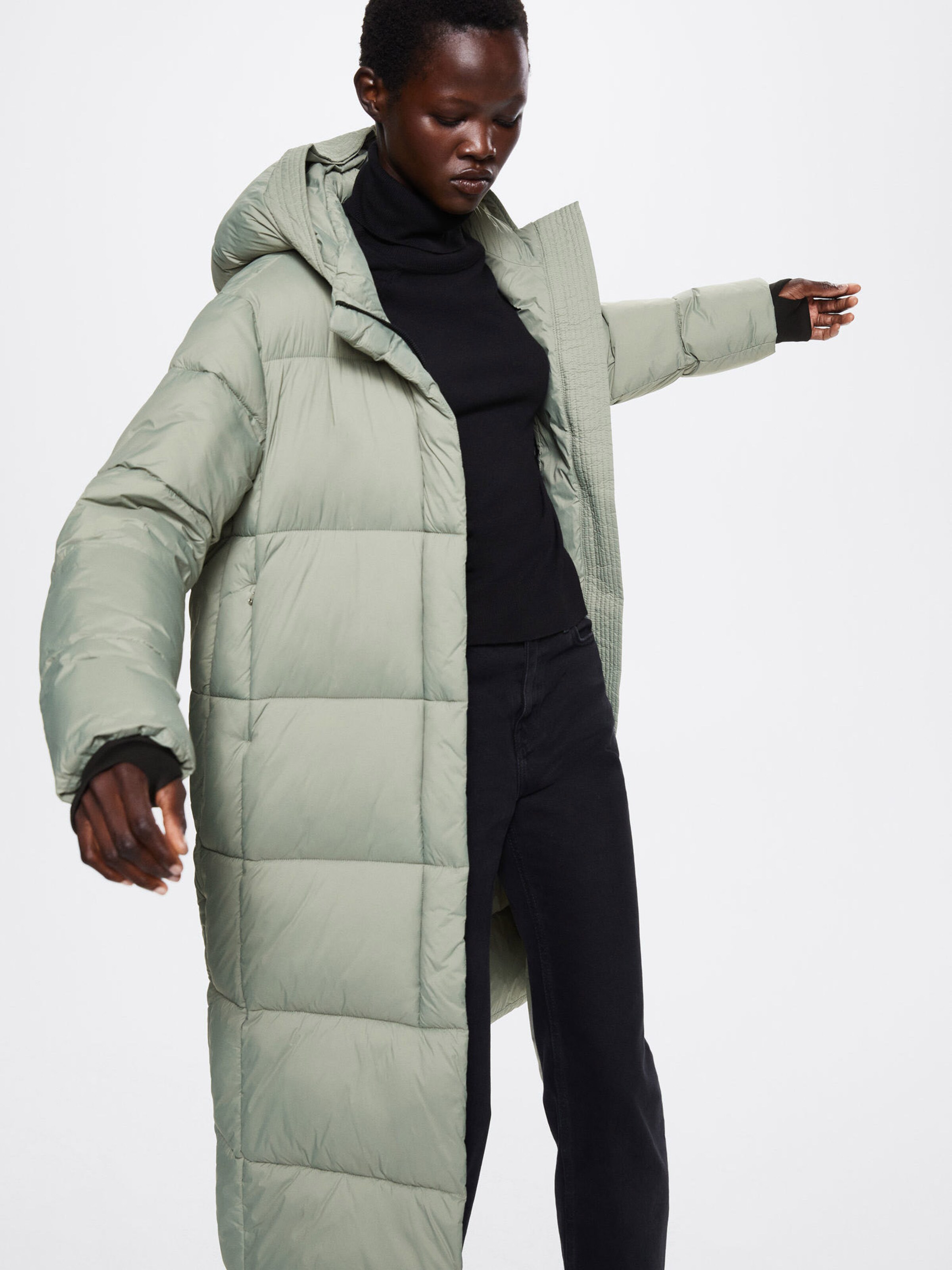 Manteau d hiver Muak MANGO en Vert Pastel ABOUT YOU