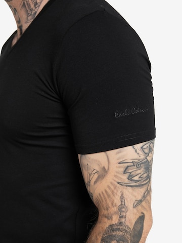 T-Shirt ' Cavallari ' Carlo Colucci en noir