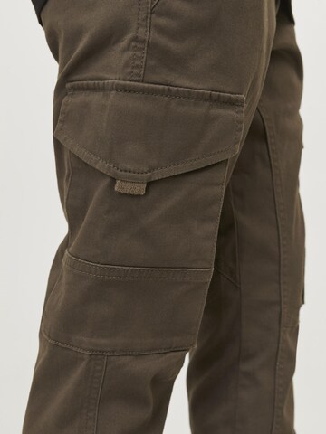 Jack & Jones Junior Tapered Broek 'JNRPau JJFlake' in Groen