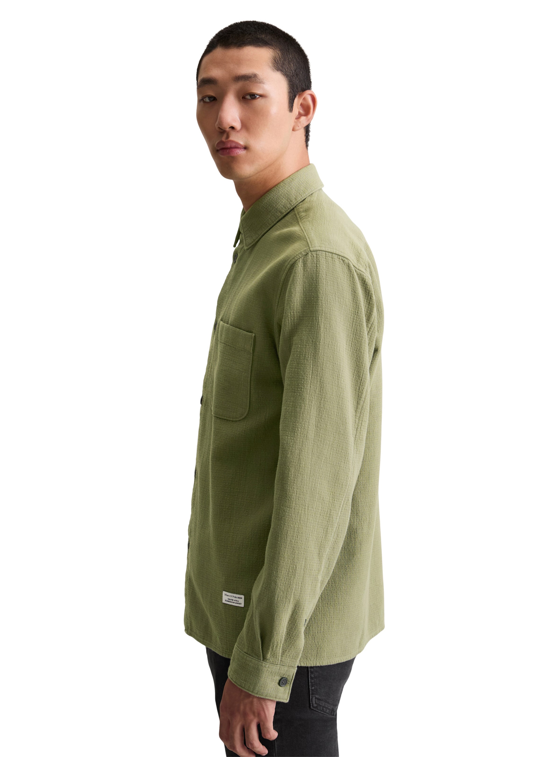 žalia Marc O'Polo DENIM Standartinis modelis Marškiniai